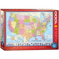 Bild vom Artikel Eurographics 6000-0788 - Karte der Vereinigten Staaten von Amerika, Puzzle, 1.000 Teile vom Autor 