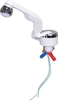 Produktbild: Barwig 20000-230 Einhebel-Mischarmatur Schlauch-Anschluss 10mm Wei&szlig;, Chrom