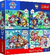 Produktbild: 4 in 1 Puzzle Premium Plus 4x88 Teile Paw Patrol