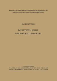 Produktbild: Die letzten Jahre des Nikolaus von Kues