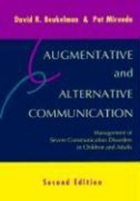 Produktbild: Augmentative and Alternative Communication: Management of Severe Communication Disorders in Children and Adults