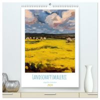 Produktbild: Landschaftsmalerei (hochwertiger Premium Wandkalender 2026 DIN A2 hoch), Kunstdruck in Hochglanz