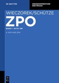 Produktbild: Zivilprozessordnung und Nebengesetze / &sect;&sect; 511-591