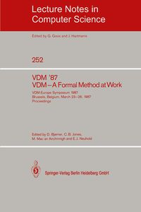 Produktbild: VDM '87. VDM - A Formal Method at Work