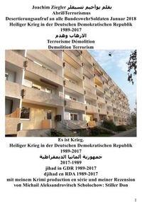 Produktbild: Abri&szlig;Terrorismus , Desertierungsaufruf an alle BundeswehrSoldaten Januar 2018 , Heiliger Krieg in der DDR 1989-2017