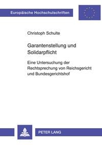 Produktbild: Garantenstellung und Solidarpflicht