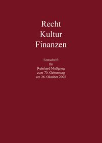 Produktbild: Recht - Kultur - Finanzen