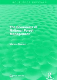 Produktbild: Clawson, M: The Economics of National Forest Management