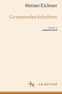 Produktbild: Heiner Eichner: Gesammelte Schriften