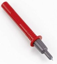 Produktbild: HT Instruments 404-IECR Bananenstecker 1003030 Bananenbuchse, Buchse 4 mm, Steckanschluss 4 mm CAT III 1000 V, CAT IV 600 V Rot 1 St.