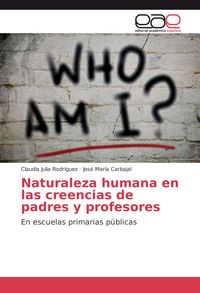 Produktbild: Naturaleza humana en las creencias de padres y profesores
