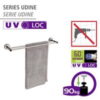 online Duo UV-Loc® Bohren innovativem Klebesystem ohne Udine, Befestigen Badetuchstange bestellen mit