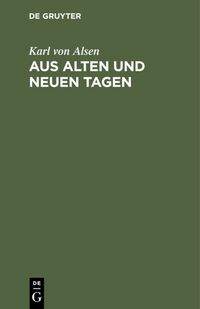 Produktbild: Aus alten und neuen Tagen