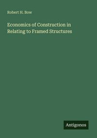 Produktbild: Economics of Construction in Relating to Framed Structures