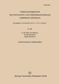 Produktbild: Acetylenverluste an Na&szlig;entwicklern