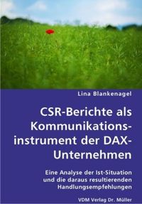 Produktbild: CSR-Berichte als Kommunikationsinstrument Unternehmen