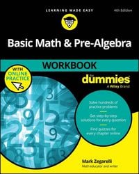 Produktbild: Basic Math & Pre-Algebra Workbook for Dummies