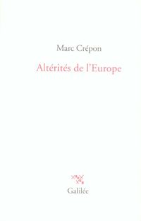 Produktbild: Alt&eacute;rit&eacute;s de l'Europe