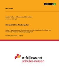 Produktbild: H&ouml;rqualit&auml;t im Kindergarten