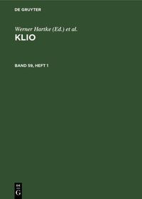 Produktbild: Klio. Band 59, Heft 1