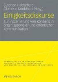 Produktbild: Einigkeitsdiskurse