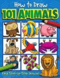 Produktbild: How to Draw 101 Animals - A Step By Step Drawing Guide for Kids