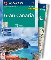 Produktbild: KOMPASS Wanderf&uuml;hrer Gran Canaria, 75 Touren mit Extra-Tourenkarte