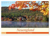 Produktbild: Neuengland - Von Rhode Island bis Maine (Tischkalender 2026 DIN A5 quer), CALVENDO Monatskalender