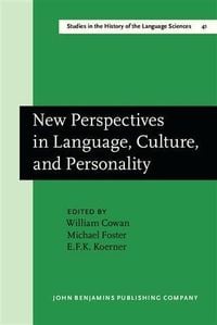 Produktbild: New Perspectives in Language, Culture, and Personality