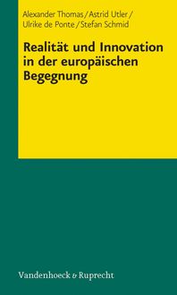 Produktbild: Realit&auml;t und Innovation in der europ&auml;ischen Begegnung