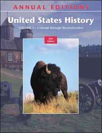 Produktbild: Annual Editions: United States History, Volume 1: Colonial Through Reconstruction