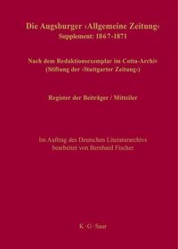 Produktbild: Register der Beitr&auml;ger / Mitteiler