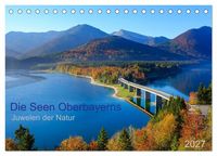 Produktbild: Die Seen Oberbayerns Juwelen der Natur (Tischkalender 2027 DIN A5 quer), CALVENDO Monatskalender