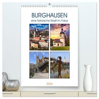 Produktbild: Burghausen, eine historische Stadt im Fokus (hochwertiger Premium Wandkalender 2026 DIN A2 hoch), Kunstdruck in Hochglanz