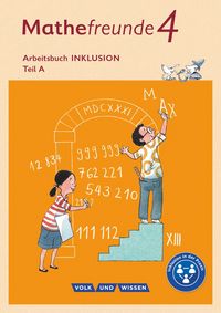 Produktbild: Mathefreunde 4. Schuljahr - Nord/S&uuml;d - Arbeitsbuch. Inklusion - Teil A und B