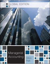 Produktbild: Hilton, R: Managerial Accounting - Global edition