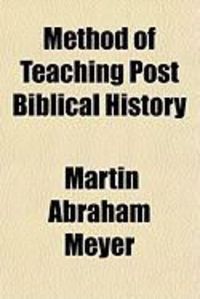 Produktbild: Method of Teaching Post Biblical History