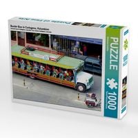 Produktbild: CALVENDO Puzzle Bunter Bus in Cartagena, Kolumbien | 1000 Teile Lege-Gr&ouml;&szlig;e 64x48cm Foto-Puzzle f&uuml;r gl&uuml;ckliche Stunden