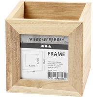 Produktbild: Creativ Company Stifthalter, Gr&ouml;&szlig;e 10x10x10 cm, Lochgr&ouml;&szlig;e 6,2x6,2 cm, 1 Stk