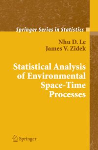 Produktbild: Statistical Analysis of Environmental Space-Time Processes