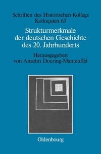 Produktbild: Strukturmerkmale der deutschen Geschichte des 20. Jahrhunderts