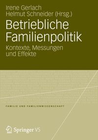 Produktbild: Betriebliche Familienpolitik