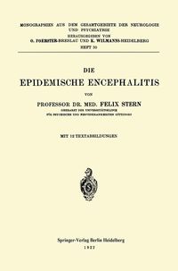 Produktbild: Die Epidemische Encephalitis