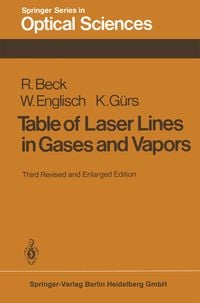 Produktbild: Table of Laser Lines in Gases and Vapors