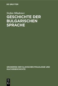 Produktbild: Geschichte der bulgarischen Sprache