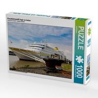 Produktbild: CALVENDO Puzzle Kreuzfahrtschiff liegt vor Anker | 1000 Teile Lege-Gr&ouml;&szlig;e 64x48cm Foto-Puzzle f&uuml;r gl&uuml;ckliche Stunden