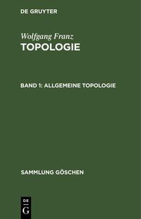 Bild vom Artikel Allgemeine Topologie vom Autor Wolfgang Franz