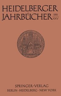Produktbild: Heidelberger Jahrb&uuml;cher