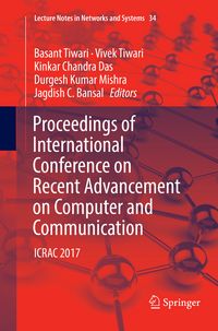 Produktbild: Proceedings of International Conference on Recent Advancement on Computer and Communication