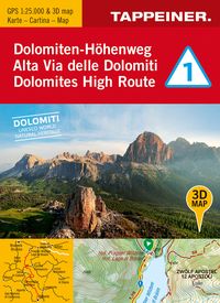 Bild vom Artikel 3D-Wanderkarte Dolomiten-Höhenweg 1 vom Autor 